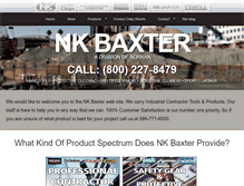 Tablet Screenshot of nkbaxter.com